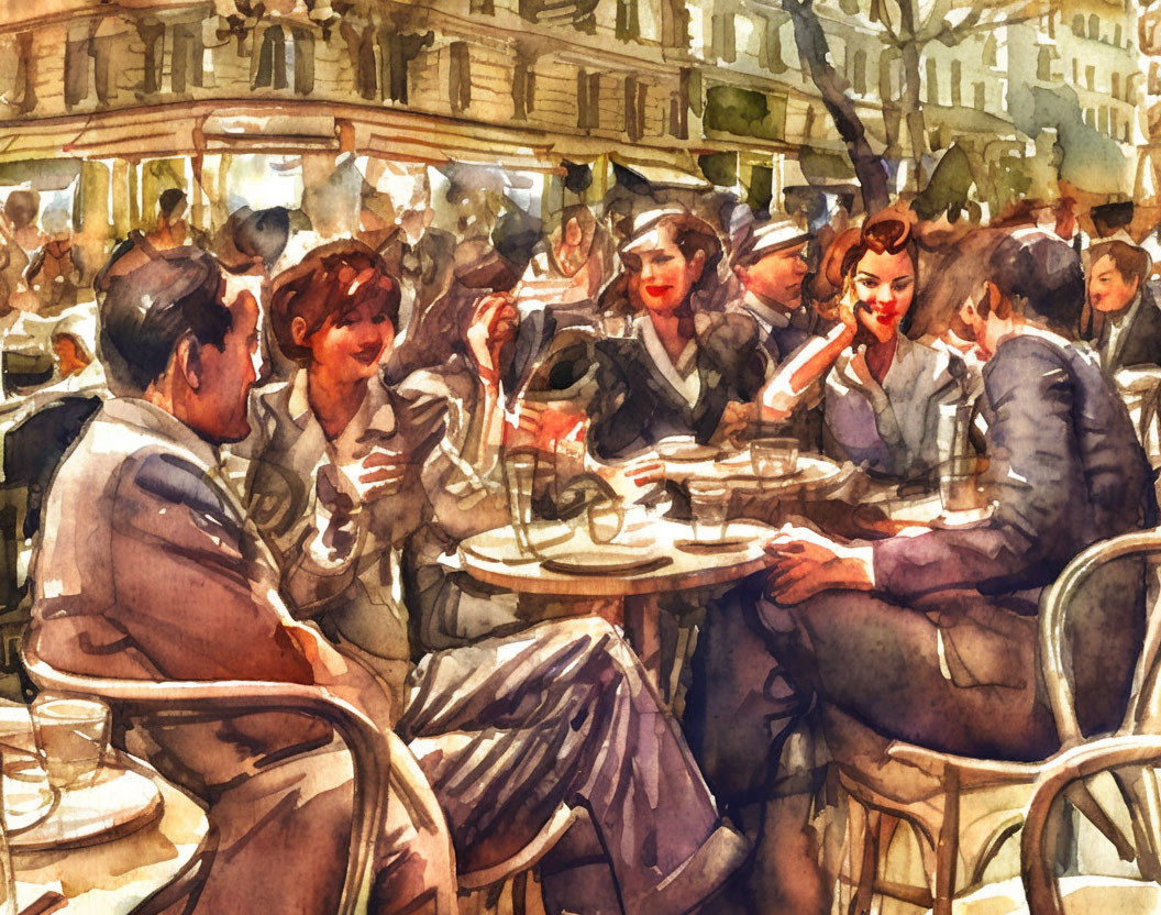 Paris Cafe in 1930's v3