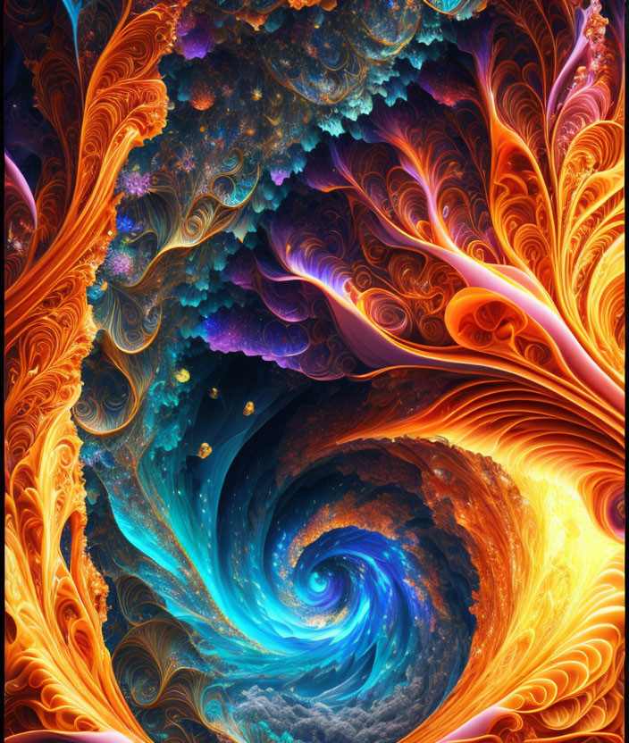 The fractal Fibonacci Of Earth and air