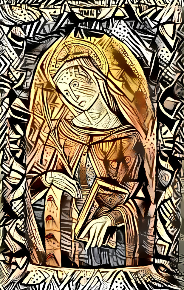 The Maiden (Digital Woodcut)