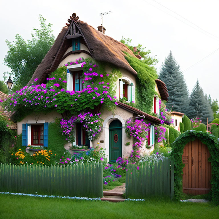 "A house in the village"