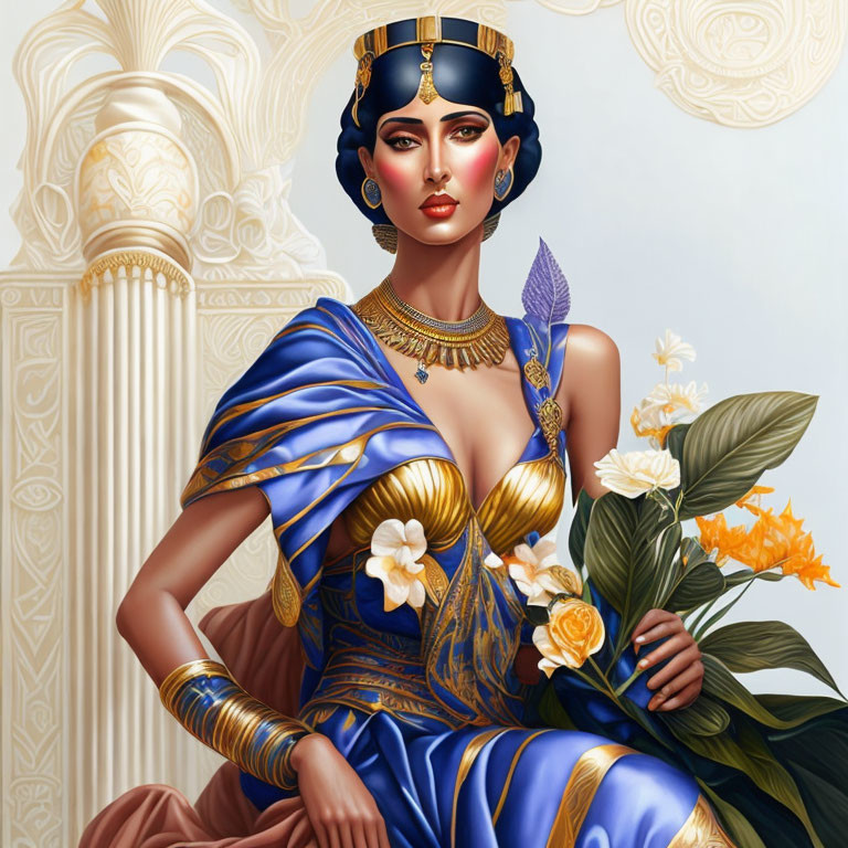 The stage image of an Egyptian woman