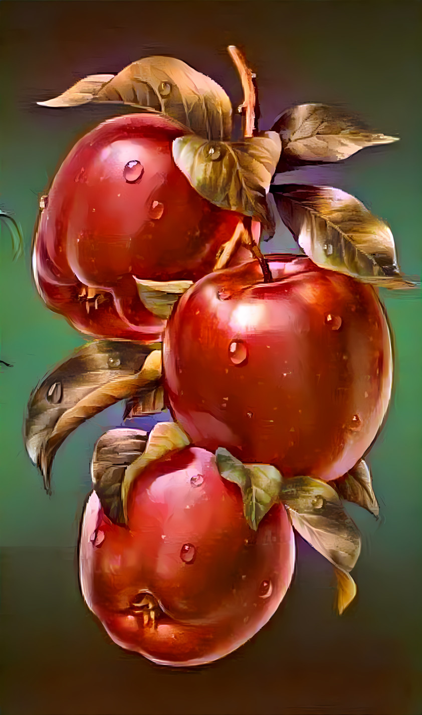 Branch with apples 