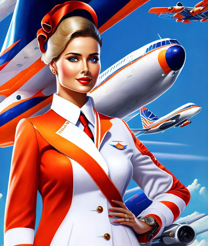 Aeroflot advertising poster