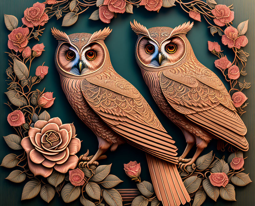 Bas-relief "Owls"
