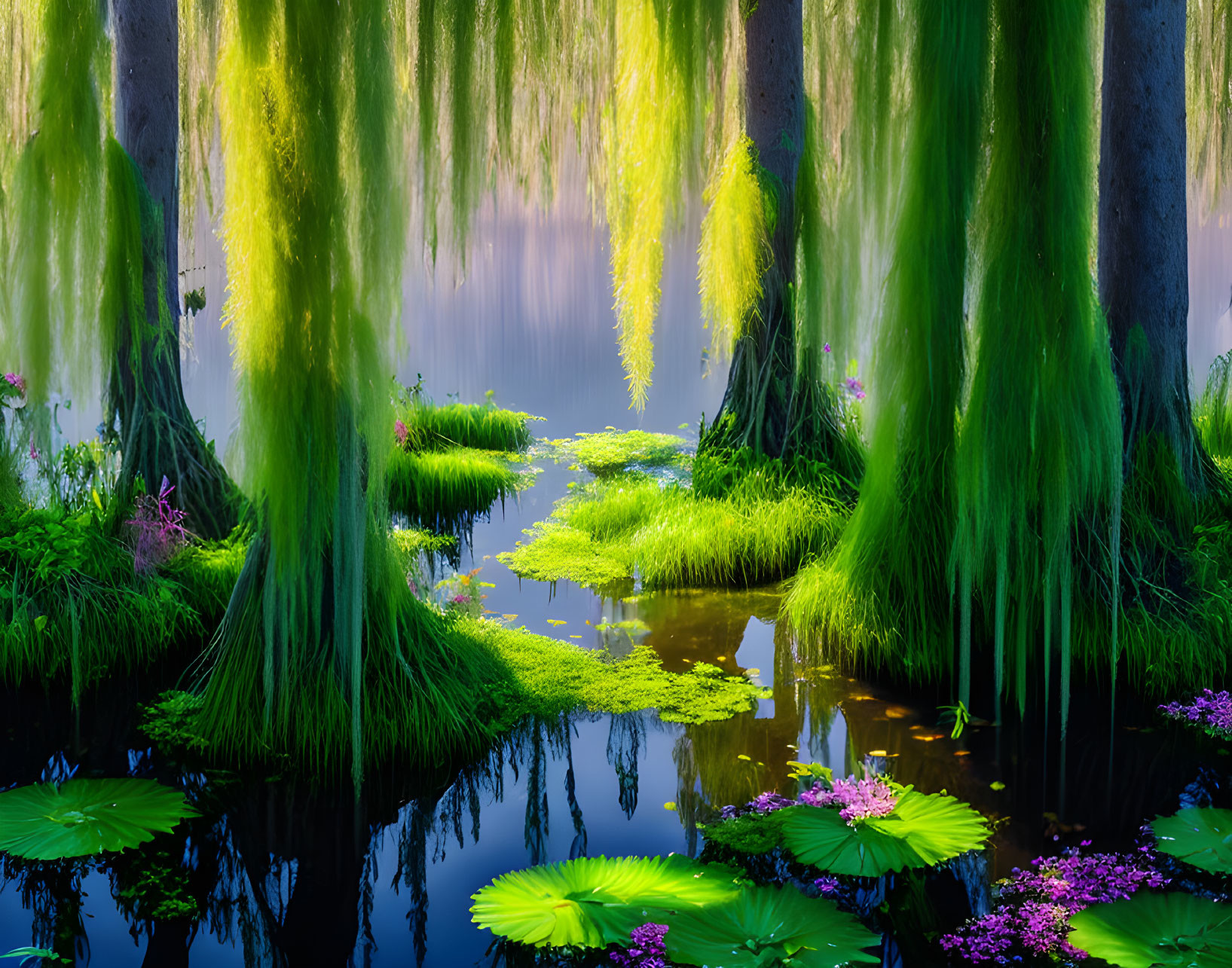 Impressionist swamp