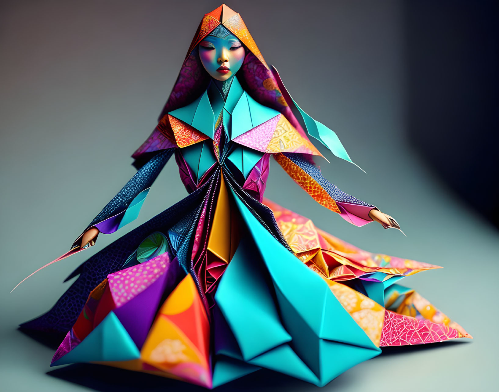 Origami Woman