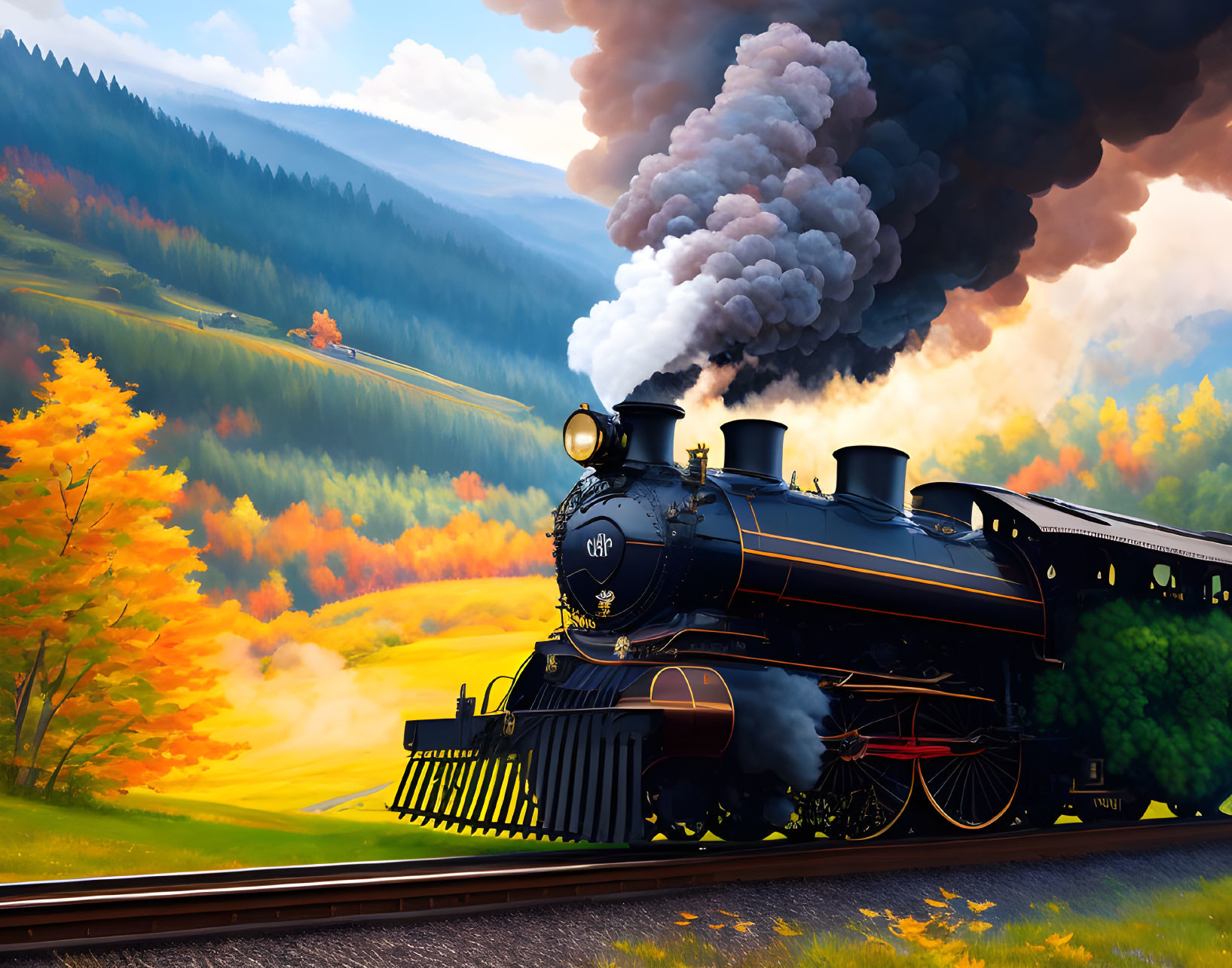Beautiful Steam Train