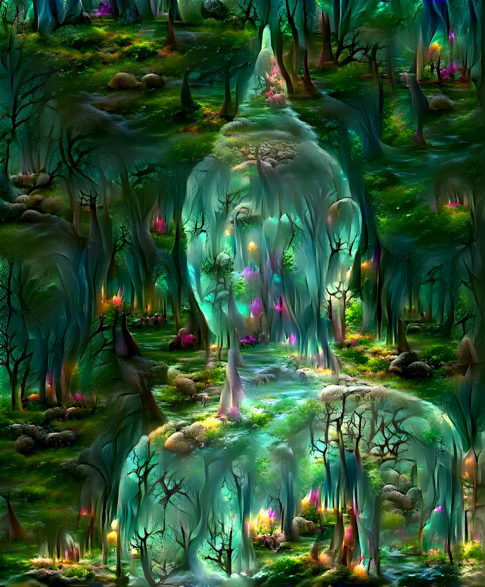 Ghostly Green Buddha