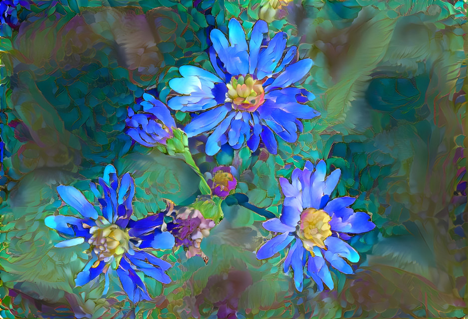 Blue Flowers - v2