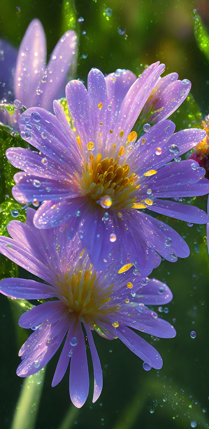 Flower and the morning dew