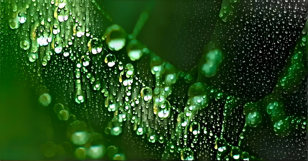 Droplets - green style