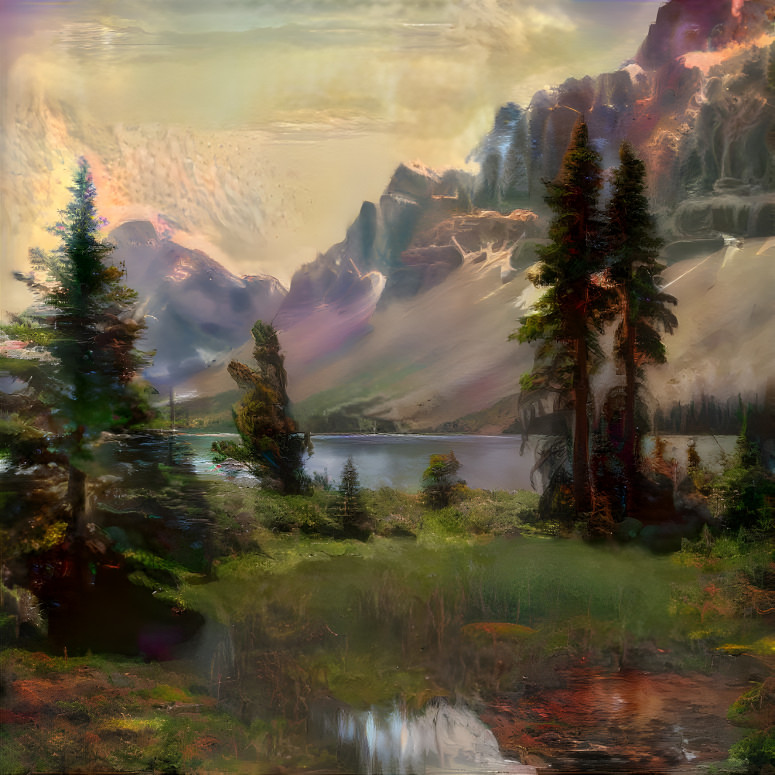 Landscape - old painting style