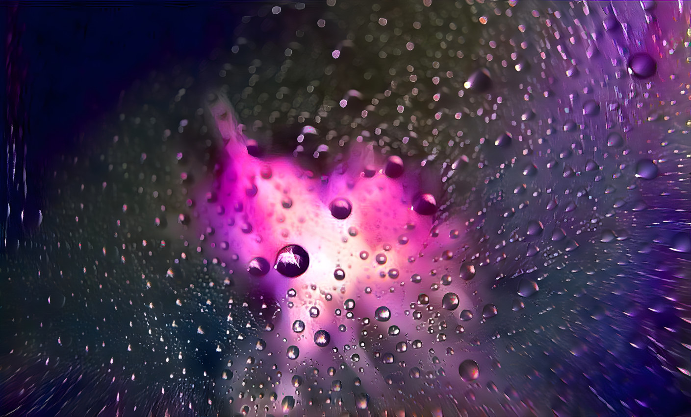 Burst of droplets - pink version