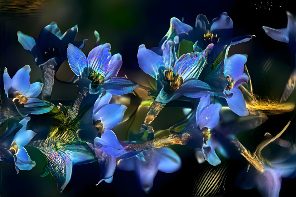 Blue Flowers - v5