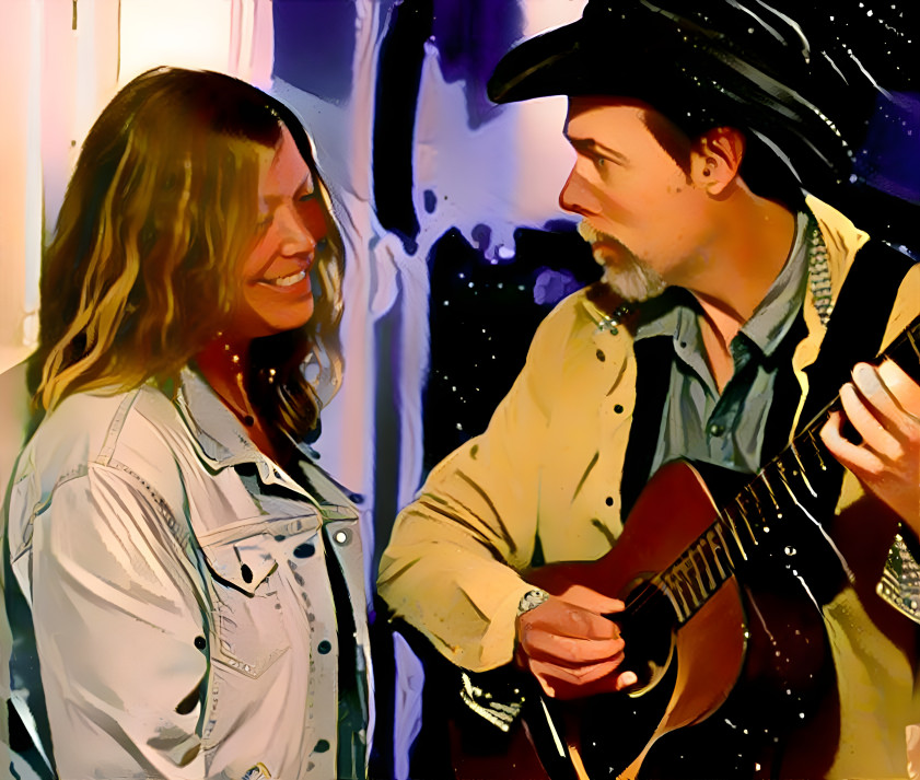 Deadwood Revival's Kim & Jason make hallway noise