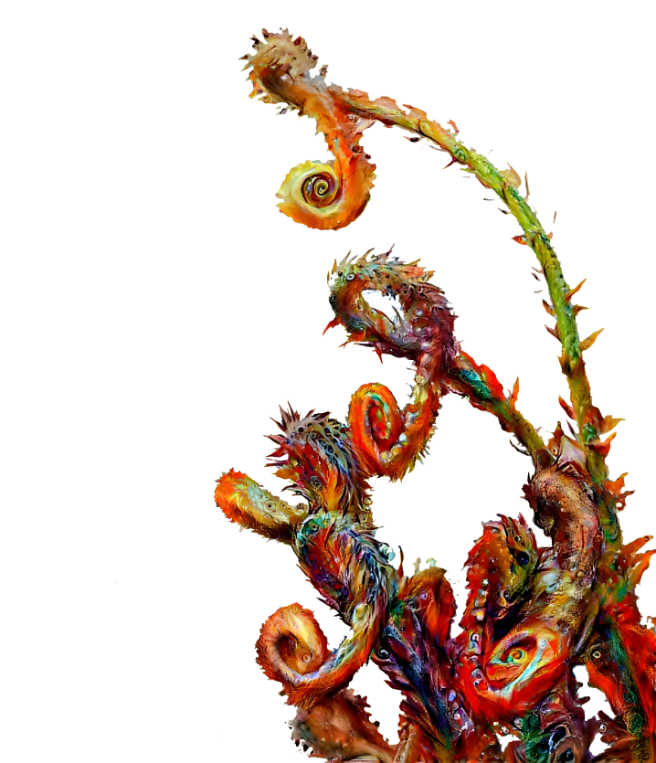 Fiddleheads.  PNG with no background. NOW I get it