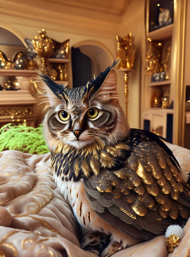 Seaqui, the Wise Old Owl Cat