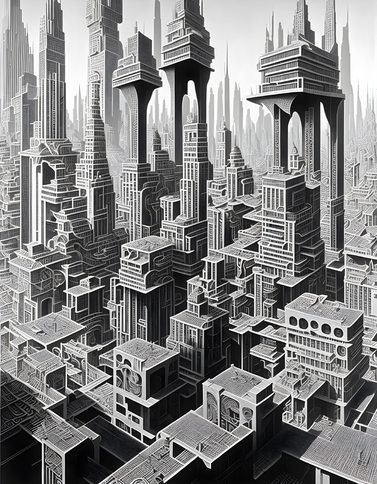 Escher Retrofuturism