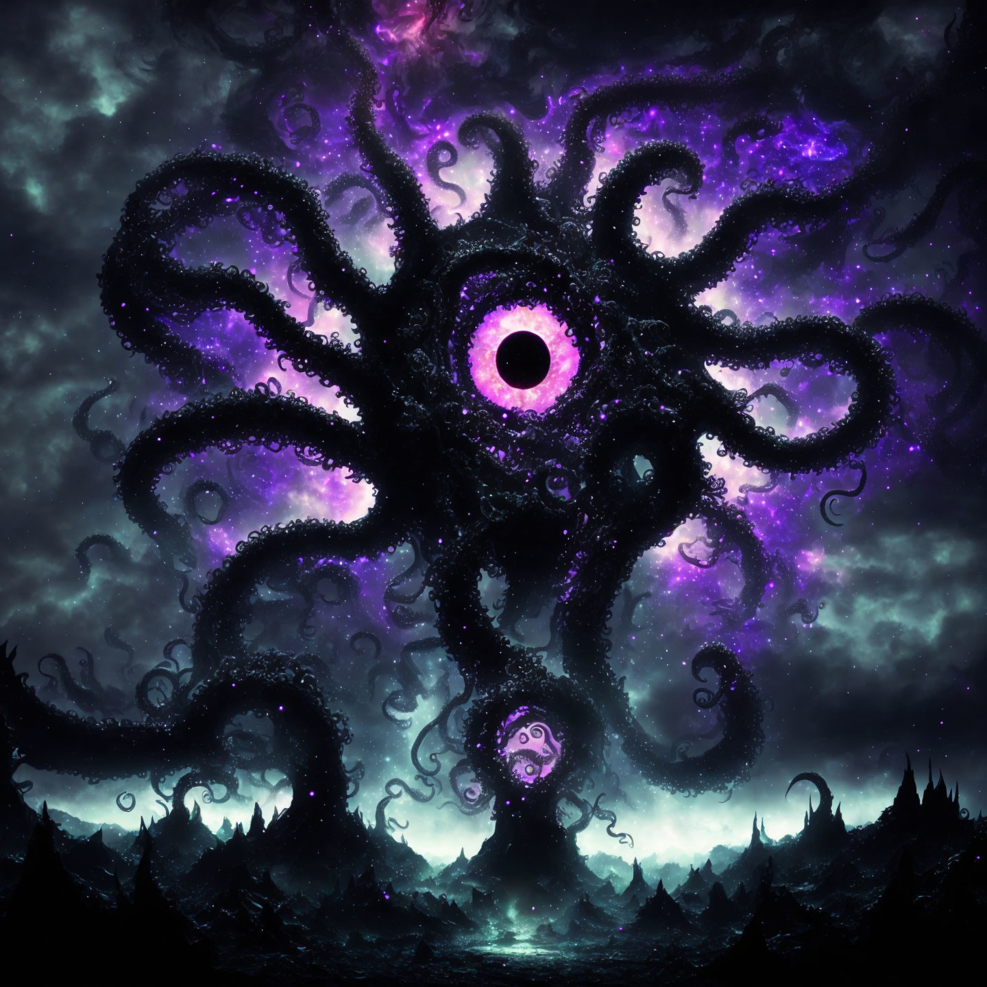 Eldritch space tentacle monster