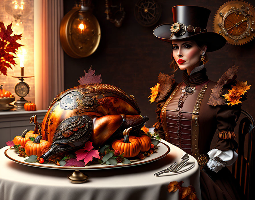 steampunk thanksgiving dinner