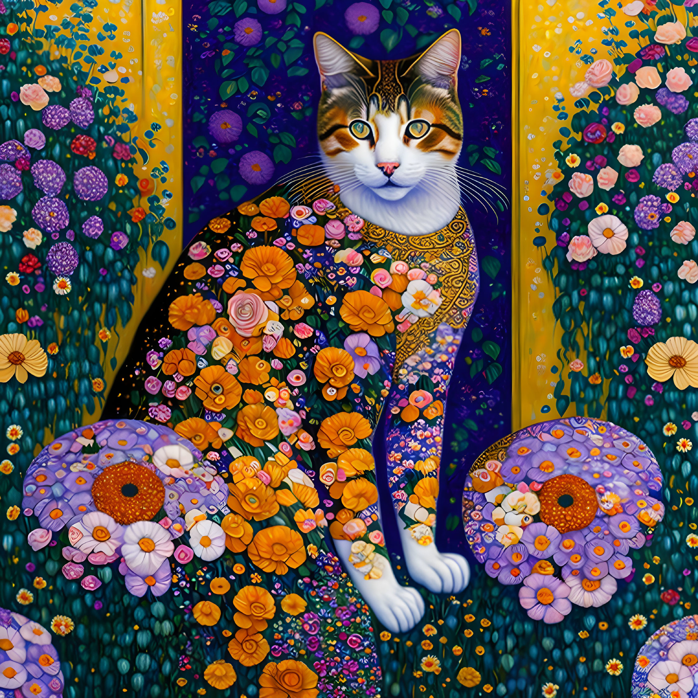 Gustav Klimt Cat