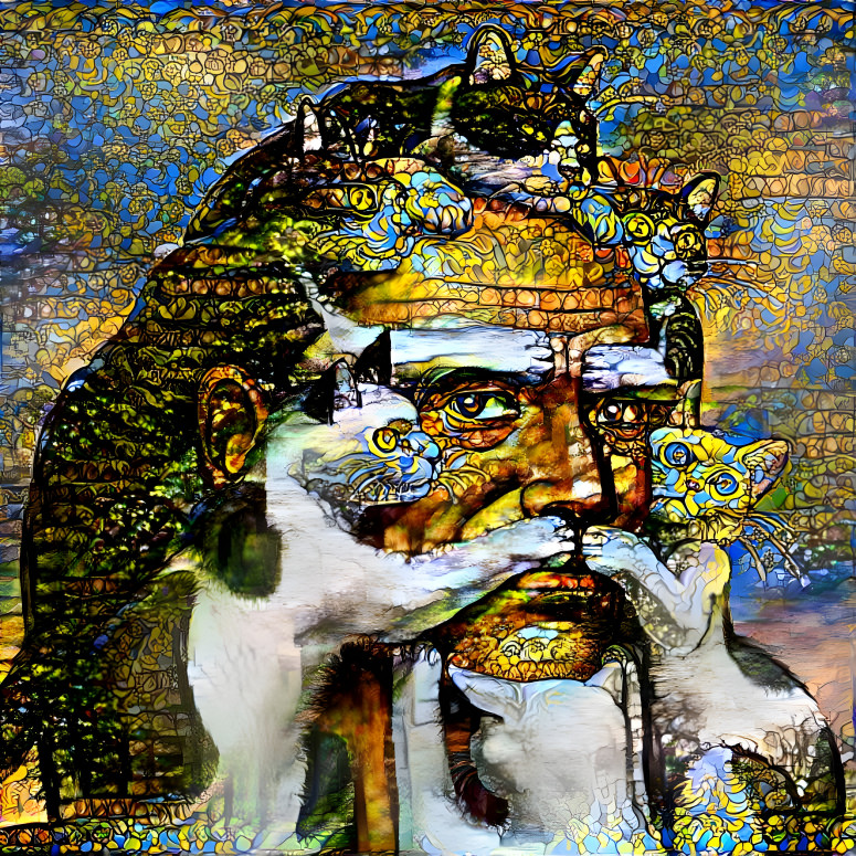 The Man and Cats