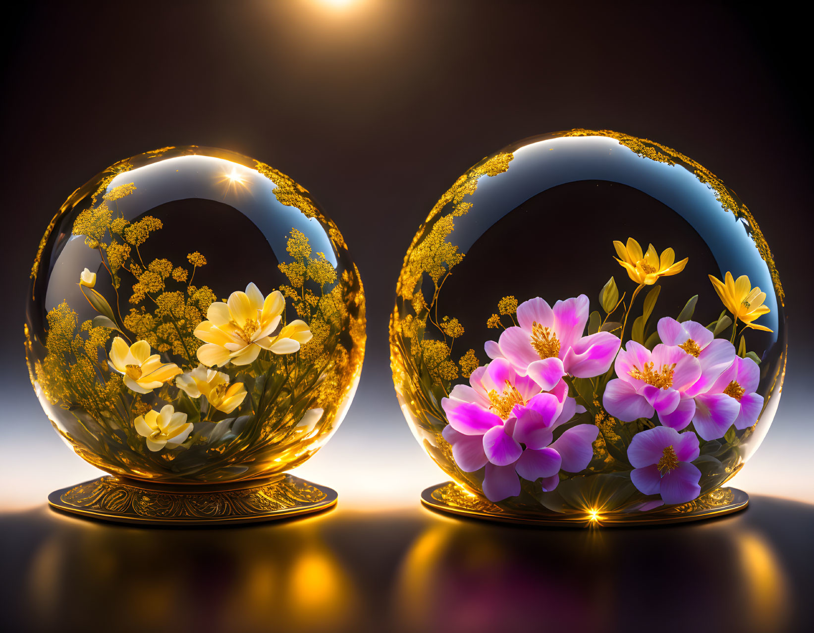 Floral Globes