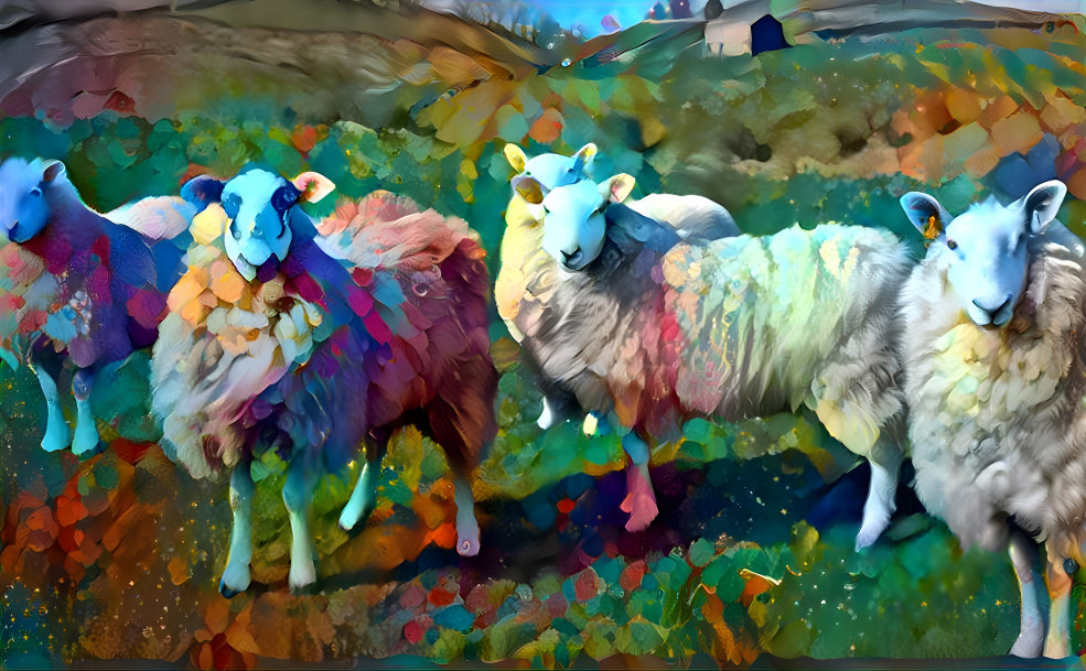 Sheep in the field 