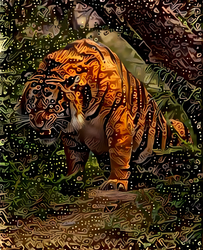 yarn swirl tiger
