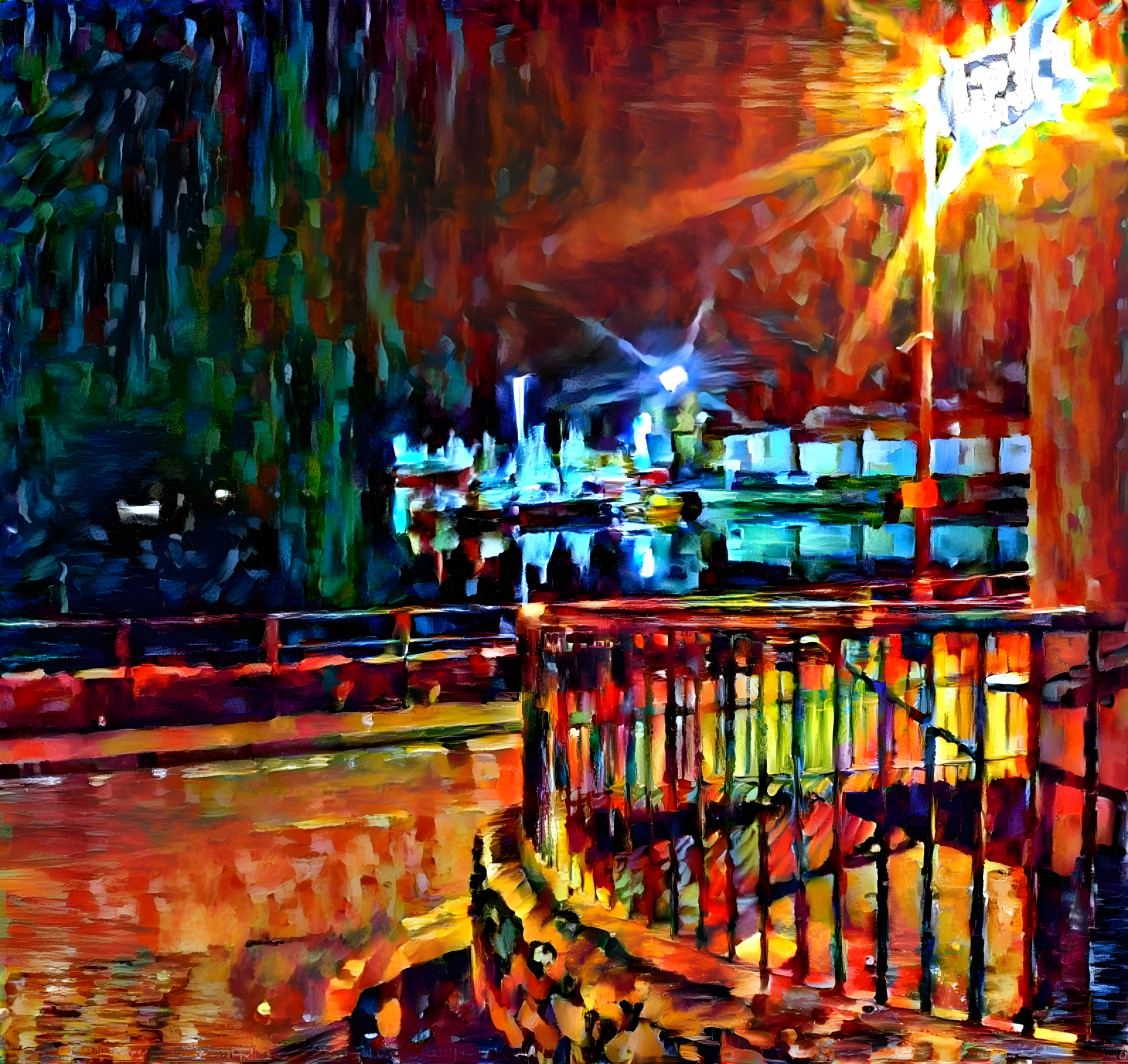 Ardglass Harbour at Night