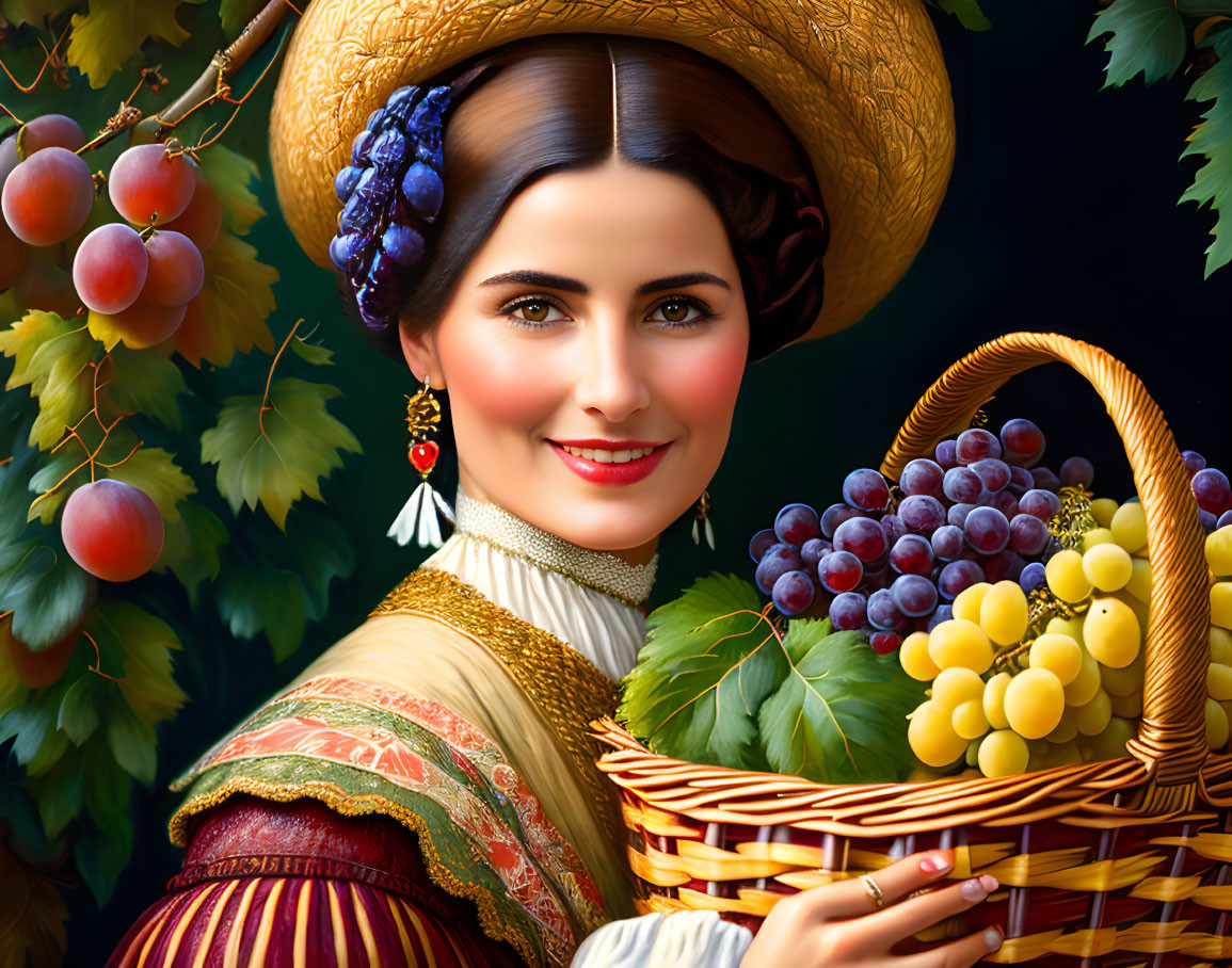 basket full of grapes...