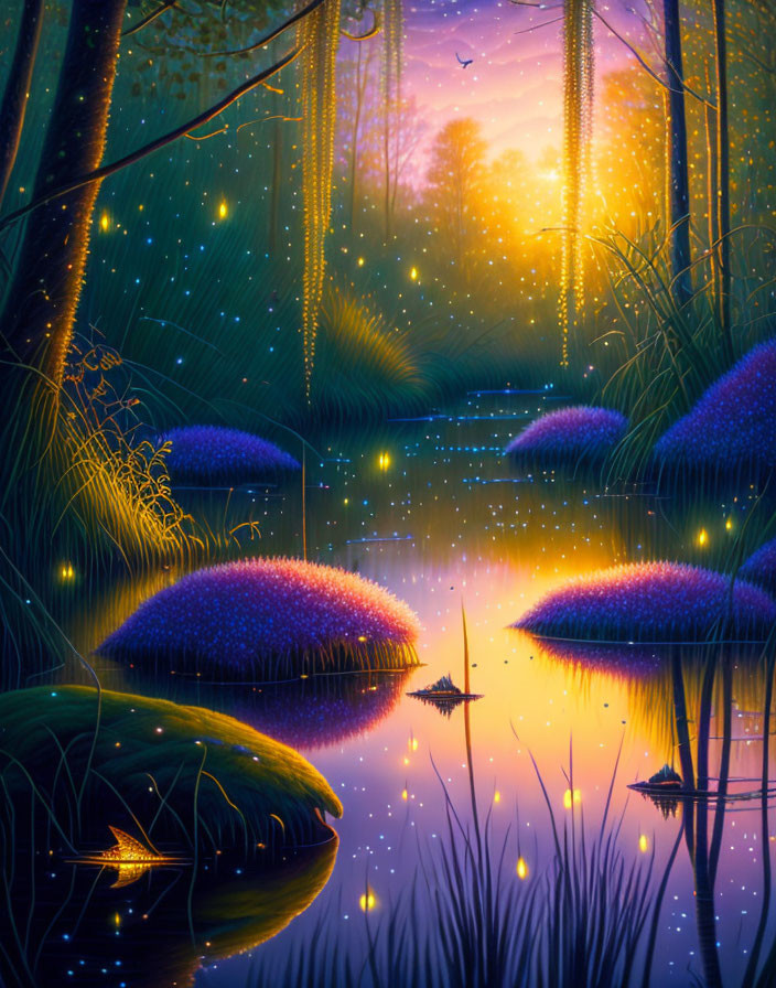 Swamp fireflies