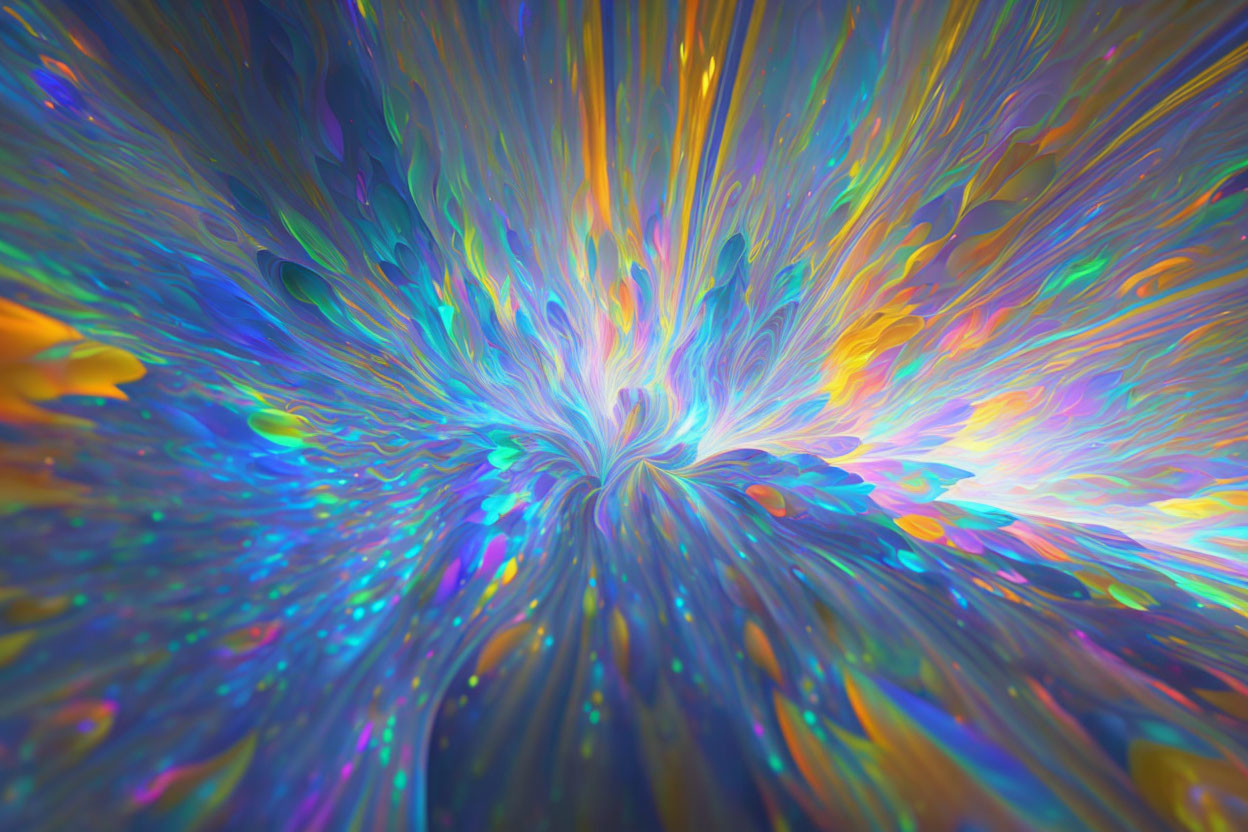 Psychedelic colour explosion