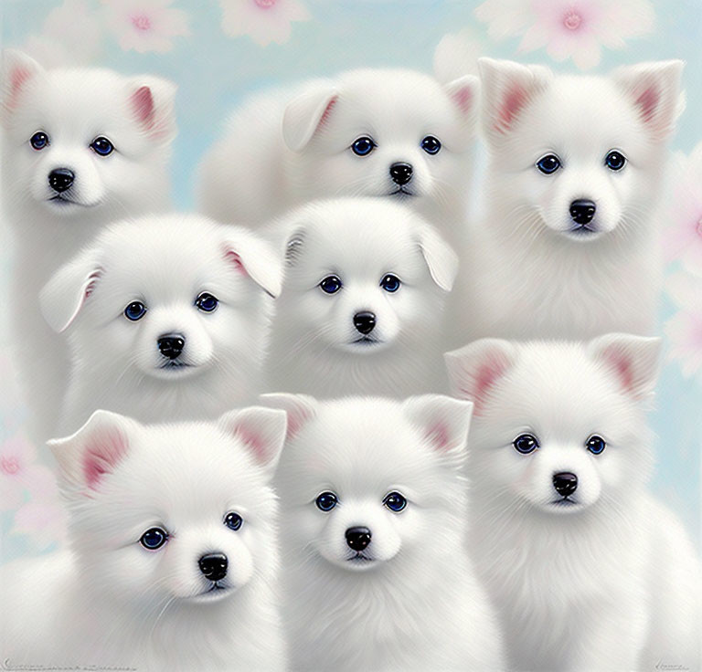 White Spitz Puppies