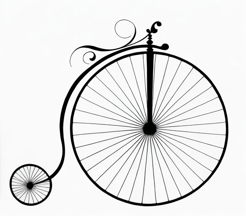 Penny-farthing High Wheel Bicycle