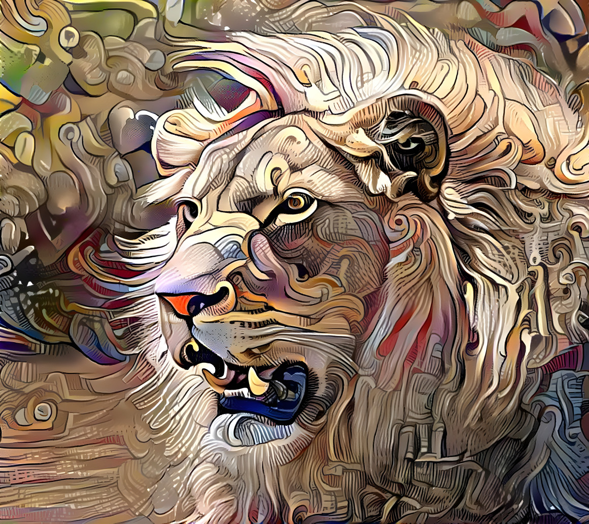 Waiting Lion