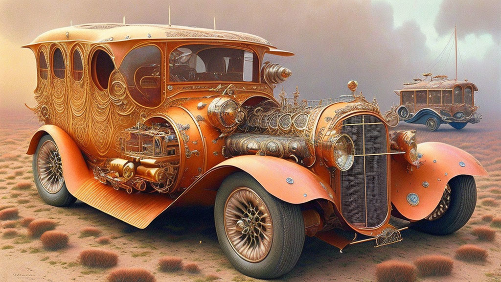 Steampunk Antique Car