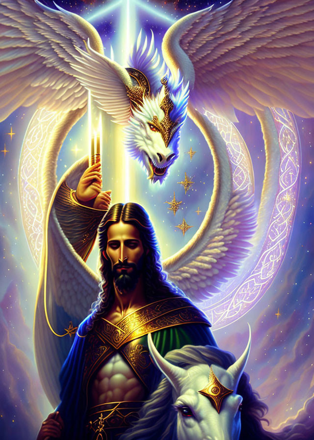 Jesus And The Holy White Dragon