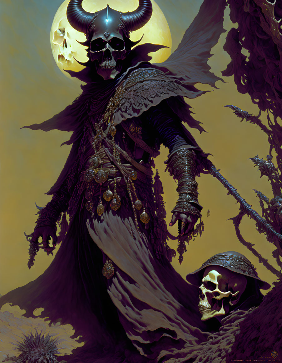 Demon Hunter & A Black Skull