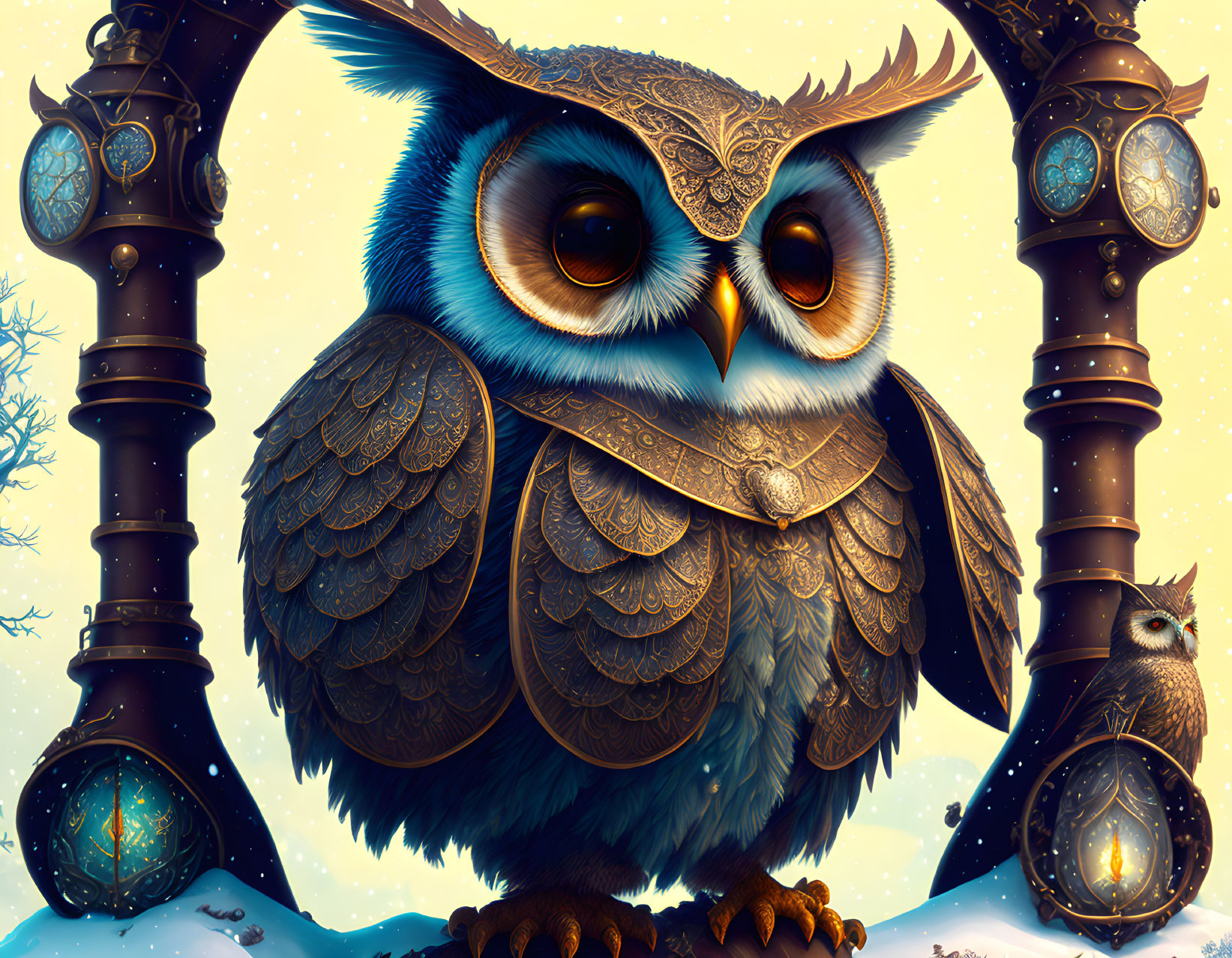 Wintry Owl