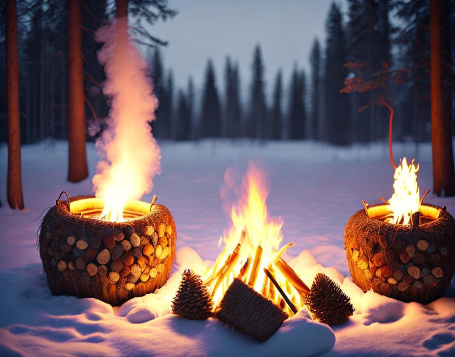 Cozy campfire