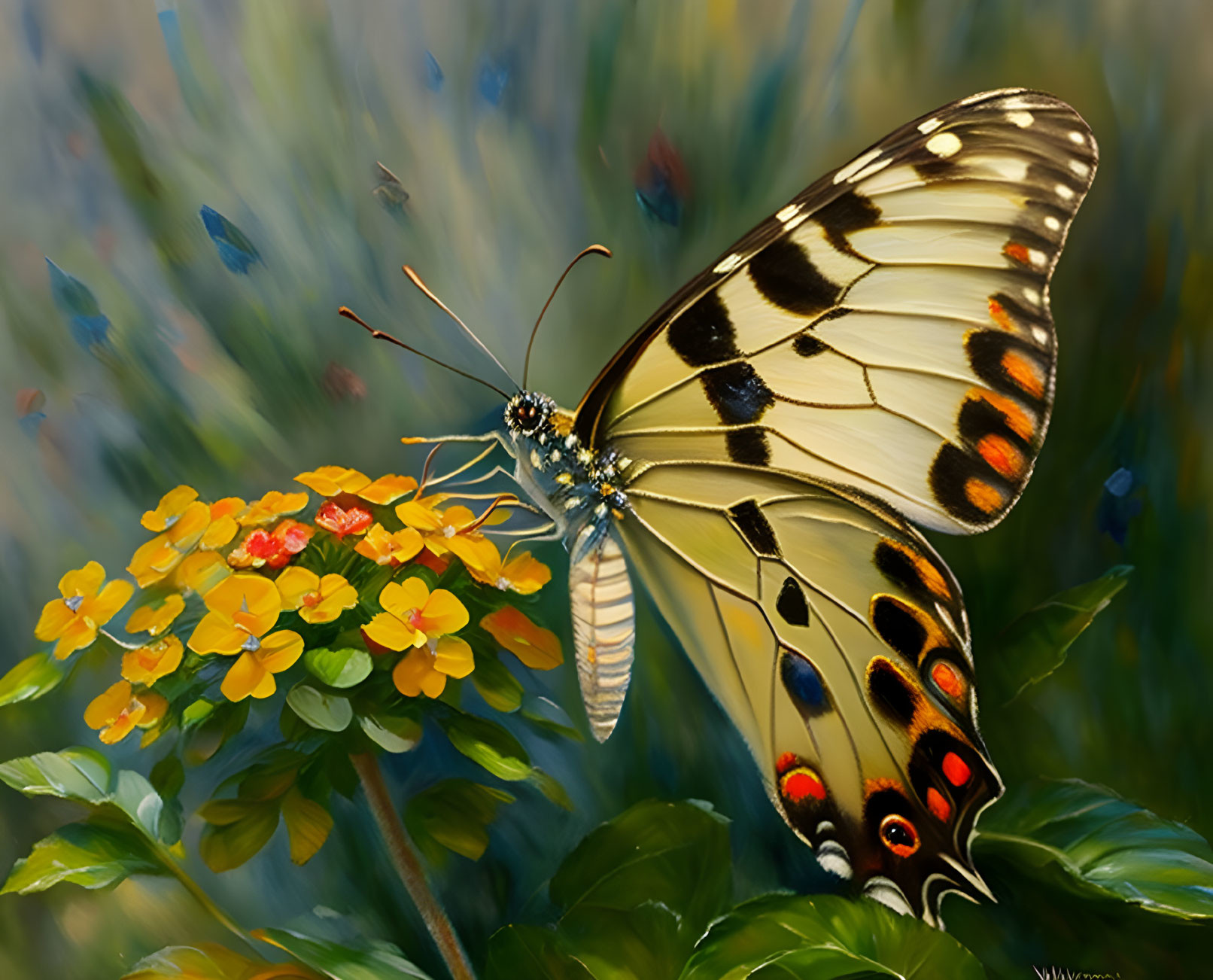 Butterfly On Lantana 