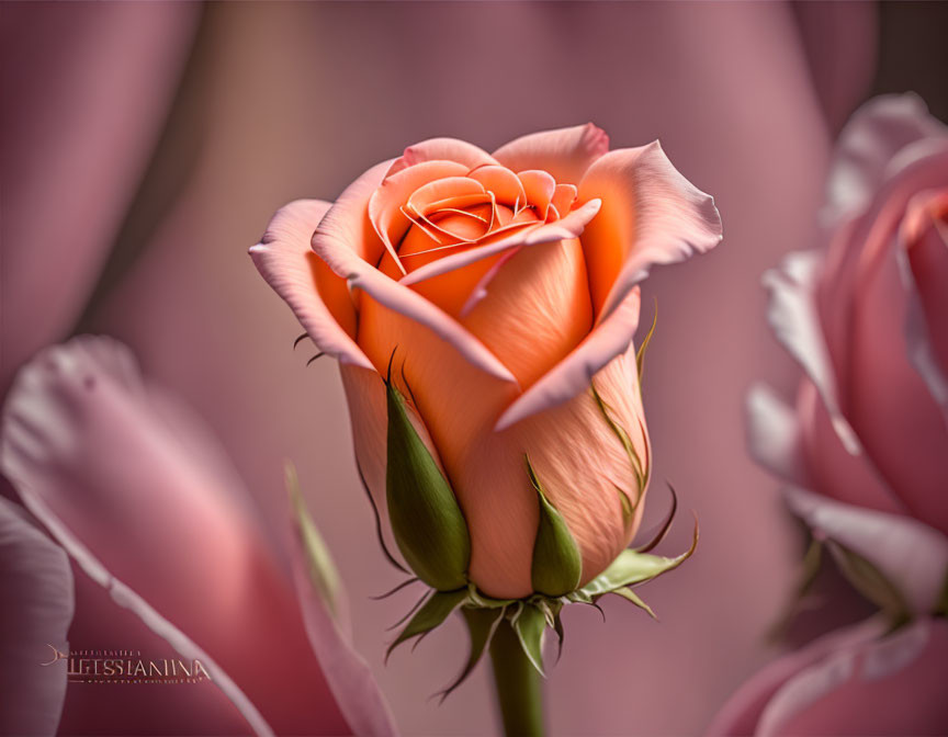 Peach Colored Rose 