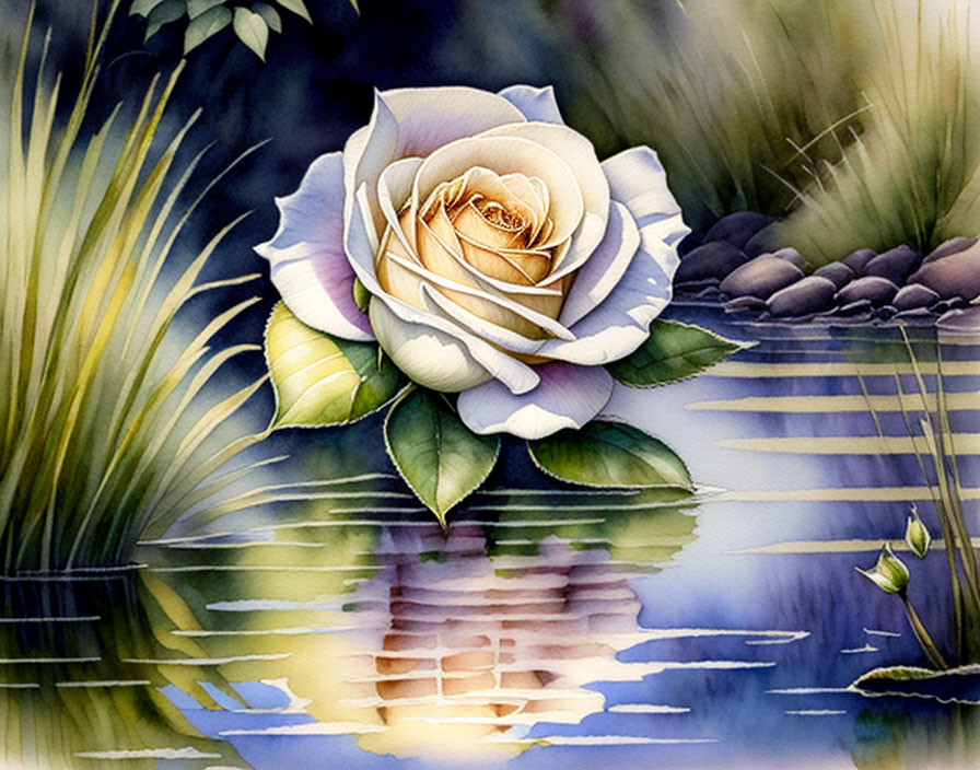 White Rose Floating 