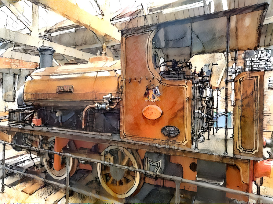 Small steam train