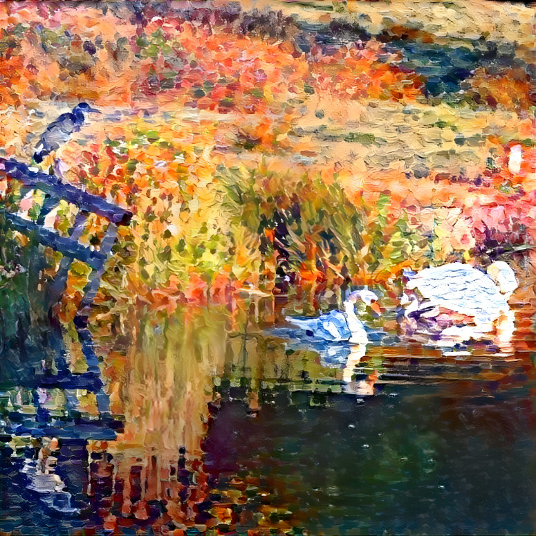 Crane and Swans