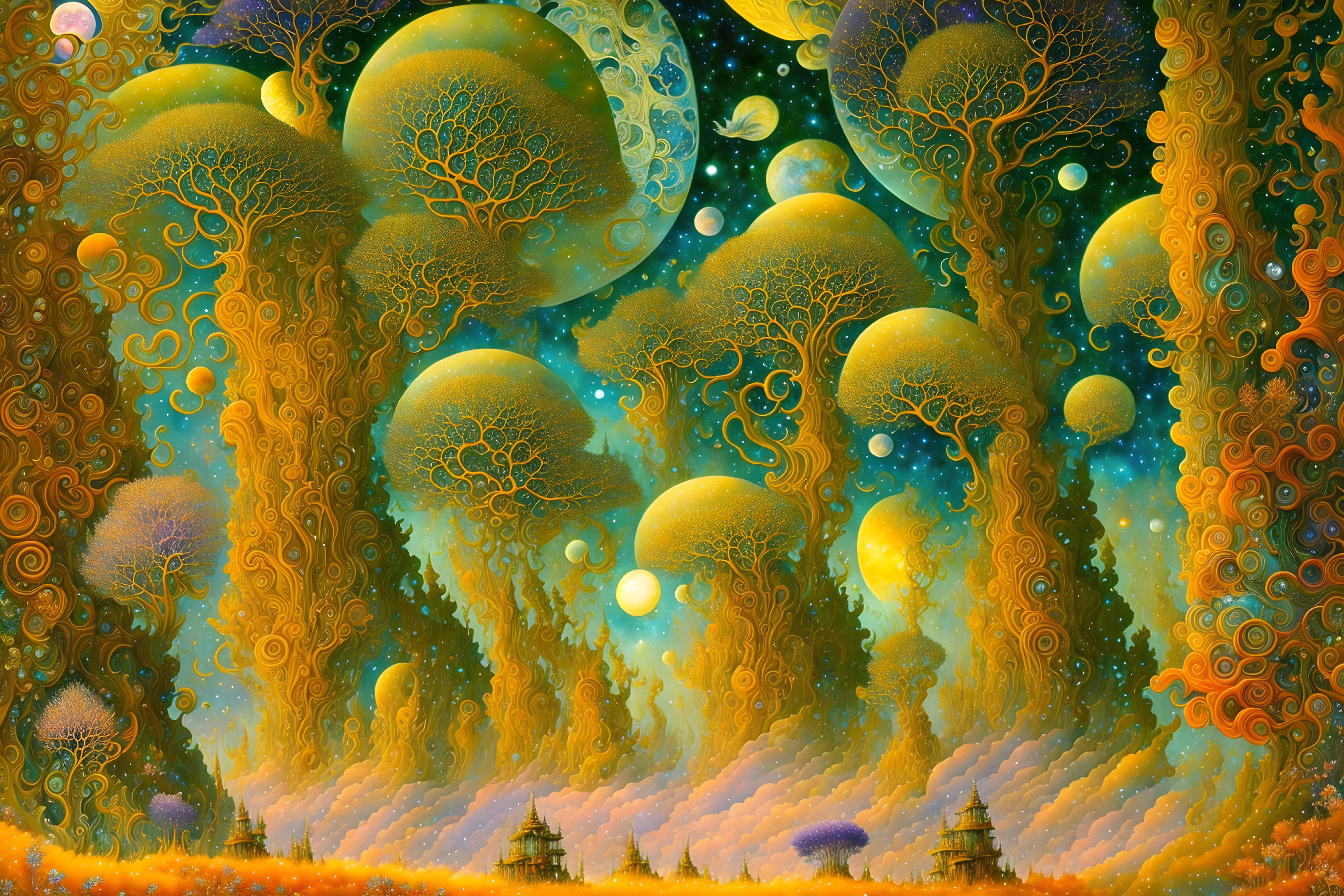 Surreal forest