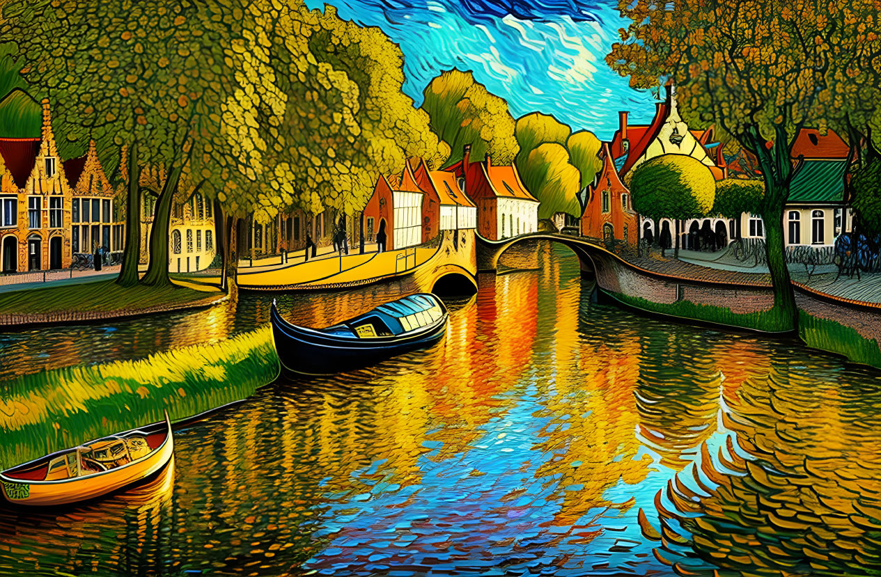 Canal with boats