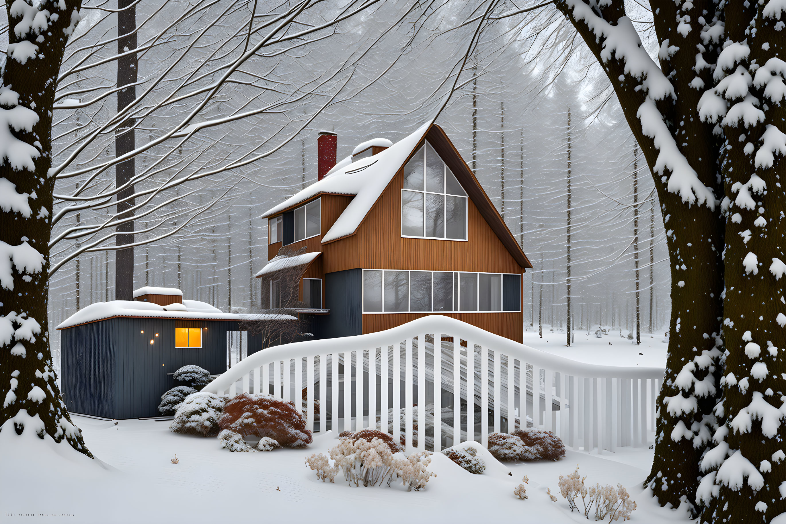 House in winter 