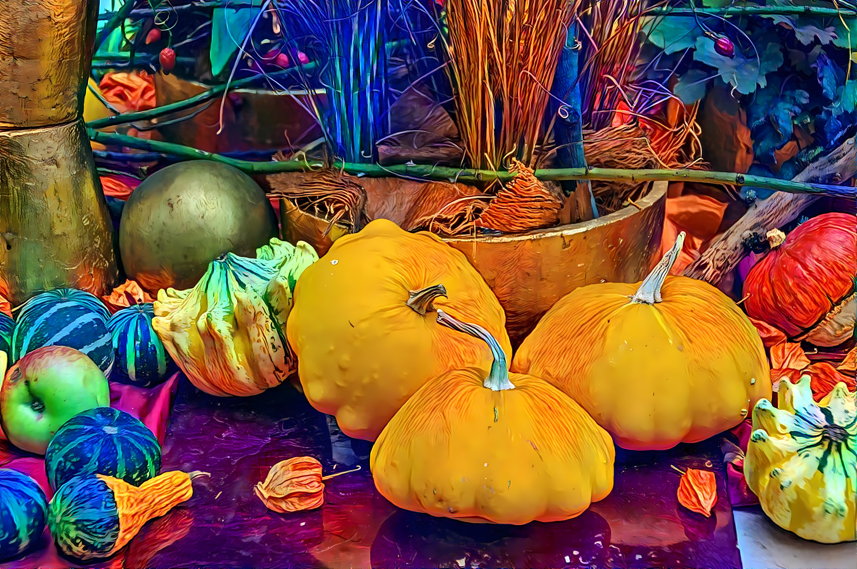 Still Life with Gourds